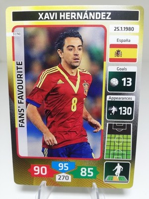 Xavi Hernandez, Panini Merkur, World Cup 2014, Spanien ''Fan´s Favourite'' #51/90