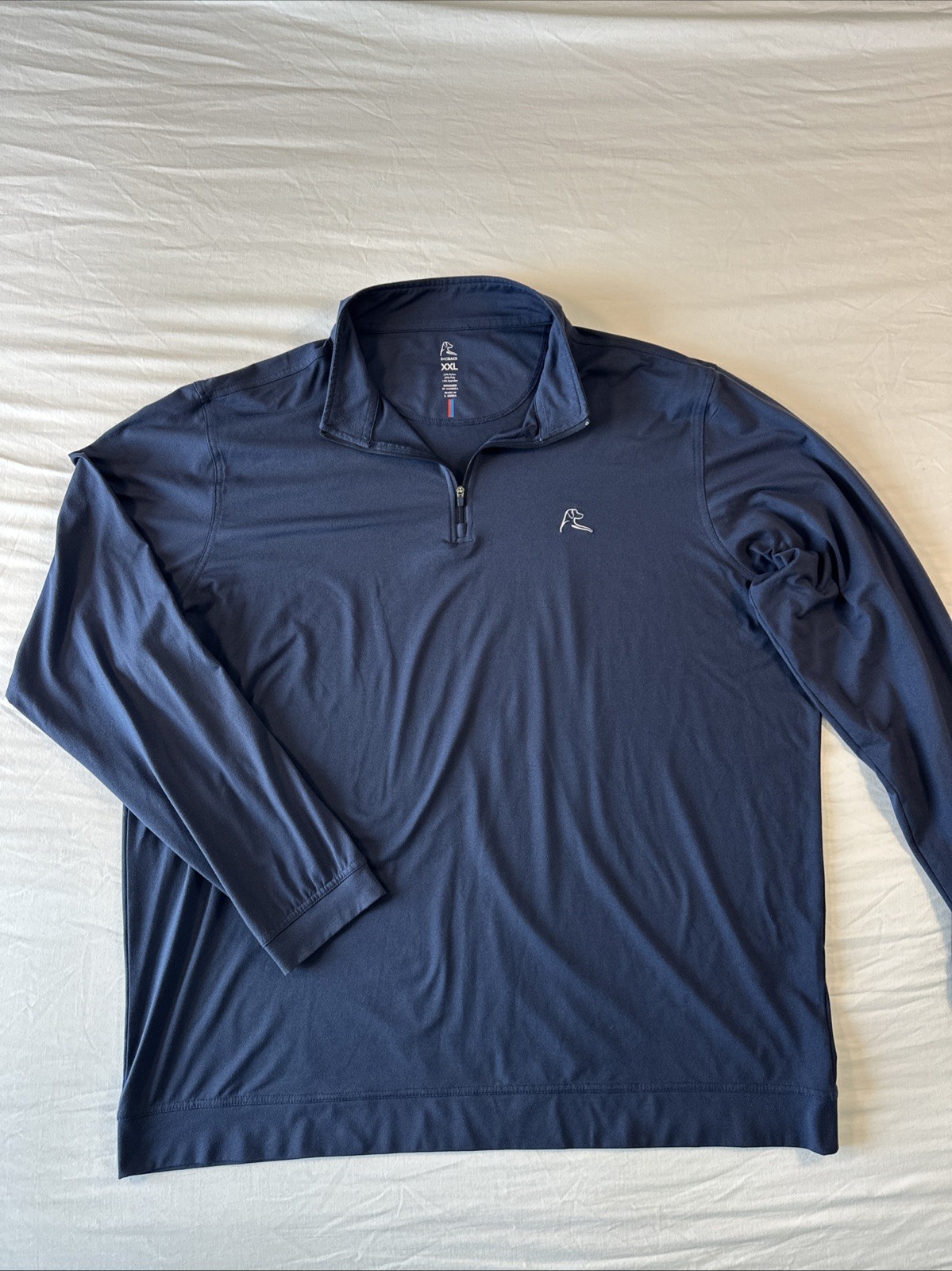 Rhoback Pullover Navy Blue Performance Quarter Zi… - image 1