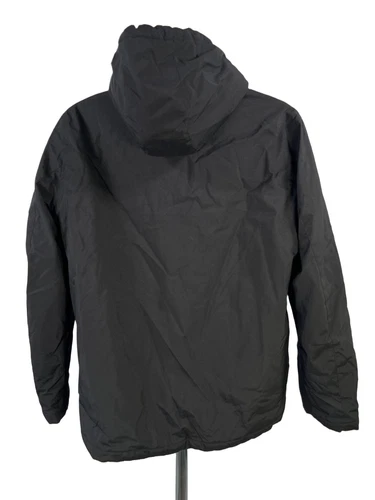 Nautica Men's Black Logo Zip Up Hooded Long Sleeve Puffer Coat - L image 2