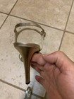 Lauren Silver Stiletto Sandals 8.5 Women's  Leather — photo 9