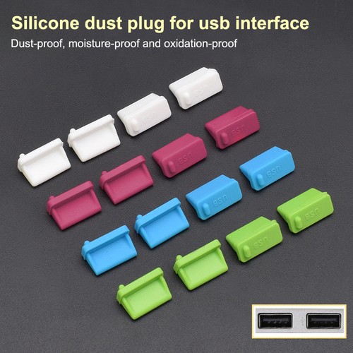 10PCS USB Port Anti Poussière Prise Ordinateur Port Couverture Protecteur pour Extrémité Femelle - Photo 5 sur 14