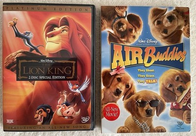 The Lion King. 2-Disc Sp Ed. Platinum Ed. (2003, WS). & Air Buddies. (2006, WS)