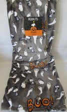 Peanuts Snoopy Halloween Ghost BOO Pet Throw Blanket 60"x70" Dark Gray