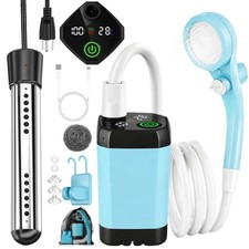 Portable Camping Shower with Heater, 6000mAh Rechargeable Camping Shower with...