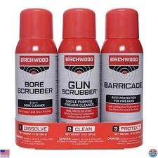 Birchwood Casey 1,2,3 Gun Cleaning Kit - Bore Scrubber & Barricade Value Pack