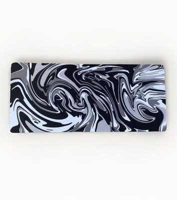 Mousepad XXL 900x400mm Liquid Design Black/White