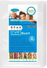 [2025 New]120 Gallon Size11" x 16" Vacuum Sealer Bags with BPA Free and Heavy...