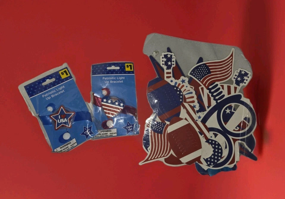 PATRIOTIC HOLIDAY PHOTO BOOTH AND PARTY KIT NEW - Image 4 of 4