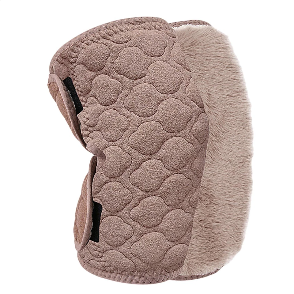 1 Pair Knee Warmer Muscle Joint Care Thick Plush Knee Warmer Sleeve for Winter - Image 4 of 4