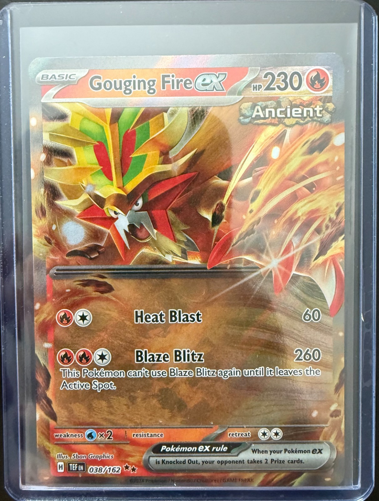 Gouging Fire ex 038/162 Sv05: Temporal Forces Holo - Near Mint