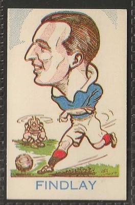 DONALDSON - FOOTBALL (BIG HEADS 4TH 01-90 NAME/ADD) 1953 - #33 - RANGERS - FINDLAY