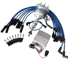 Distributor+Wires+ Spark Plugs + Module Ford Car Truck Pickup V8 5.8L 351W 73-87
