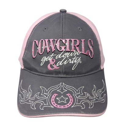 Cow Girls Get Down Dirty Baseball Cap Multicolor One Size Adjustable Embroidered