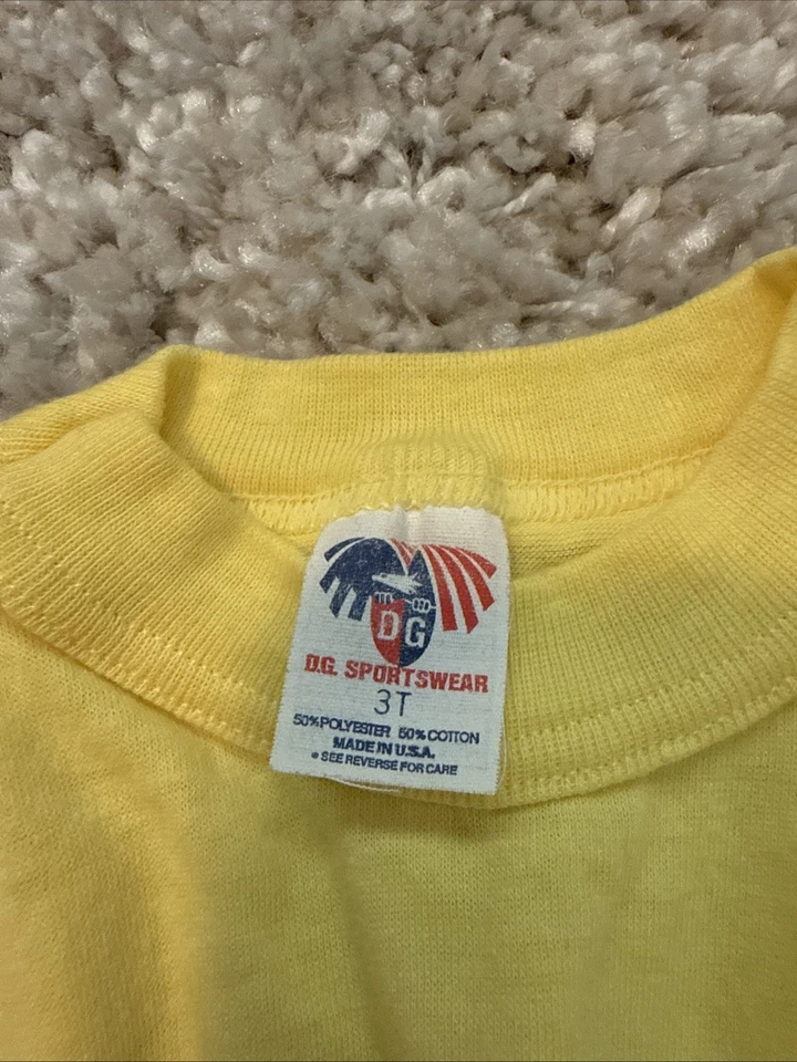 Винтажная футболка для девочки ясельного возраста 80-х Harley - Изображение 2 из 2