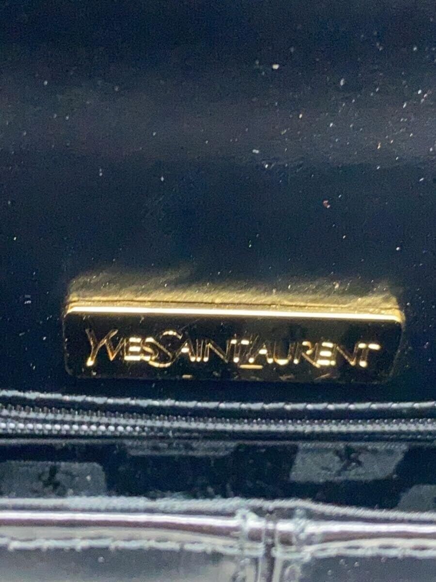 Borsa a mano YVES SAINT LAURENT vecc logoamenta ferr tipoy Kelly pell neraa