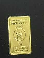goldbarren 1g Gold Barren 999.9 Gold Heimerle + Meile