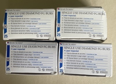 Henry Schein Diamond Bur Reibgriff 862-016C grob 25 4 Boxen brandneu