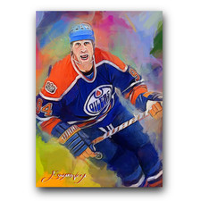 Ryan Smyth Art Card Limited 7/50 Edward Vela Signed (Edmonton Oilers)