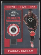 2019-20 Panini Contenders Optic Pascal Siakam #97 Toronto Raptors