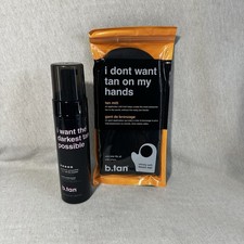 b.tan I Want The Darkest Tan Possible Self Tan Mousse -1 BOTTLE  TAN MITT
