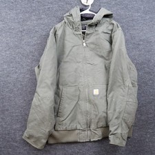 Carhartt Men's Loose Fit Washed Duck Insulated Active Jacket XL Moss Green