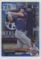 2017 Bowman Draft Chrome Blue Refractor 70th Anniversary /200 Quinn Brodey 07d9