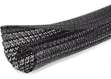 10ft - 1/2 inch Cord Protector Cable Sleeve Split Wire Loom Tubing for Power Cor
