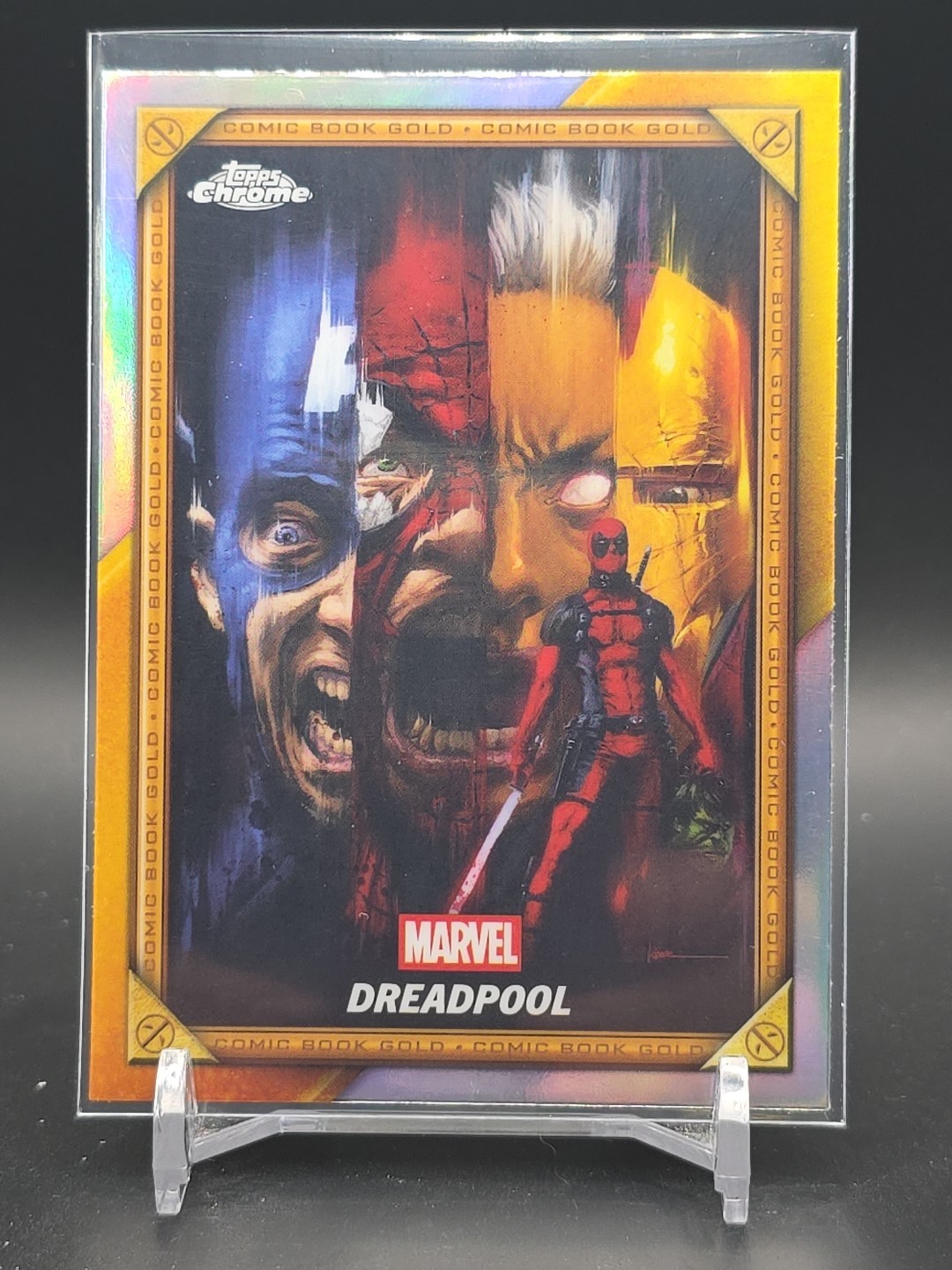 2025 Topps Chrome Deadpool Comic Book Gold Card #CB-28 Dreadpool