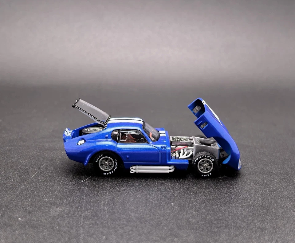 Fine Works 1/64 Shelby Daytona Juguetes Diecast Modelo de Coche Capucha Abierta/Tronco Regalo Azul Foto 2 de 4