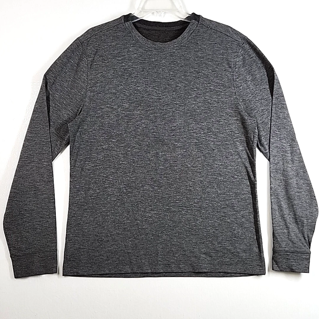 Lululemon Metal Vent Tech Long Sleeve Shirt Mens Large Gray Training Gym Workout
