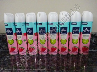 8 Glade Spray Air Fresheners Limited Edition WATERMELON & CUCUMBER Scent 7.3 oz.