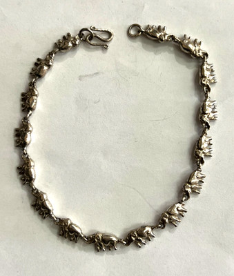 ELEFANT STERLINGSILBER ARMBAND 7 1/2''