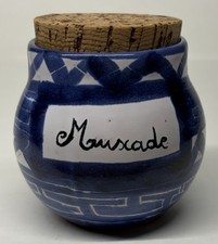 Vintage MUSCADE R.P. Spicemill Pot For Robert Picault Vallauris #7
