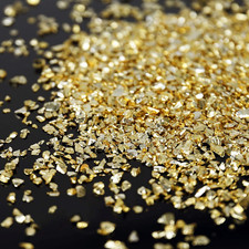 Irregular Crushed Glass Chips Sprinkles, 100G Metallic Chunky Glitter Stones for