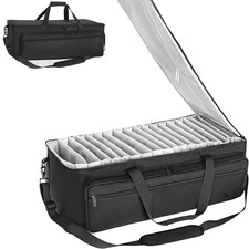 AKOZLIN Extra Large Travel Gig Band Cable File Bag With Separate Bags,DJ Cord...