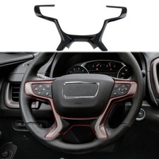 Cubierta de volante de control central estilo fibra de carbono para GMC Terrain