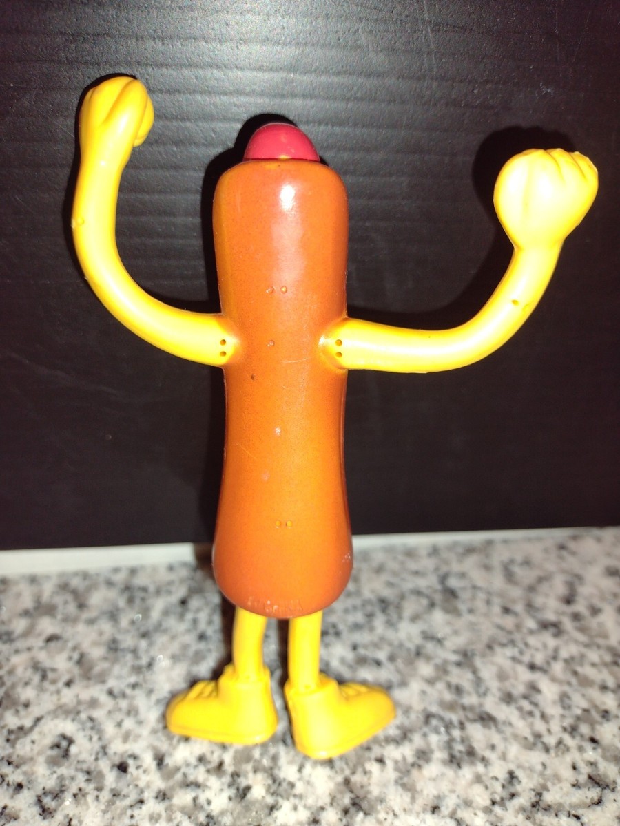 Hot Dog Bendy Toy Figure Fast Food Mascot The Delicious One 2000