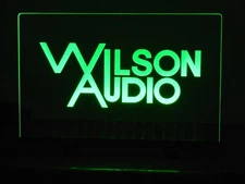 WILSON AUDIO ETCHED ACRYLIC LED SIGN