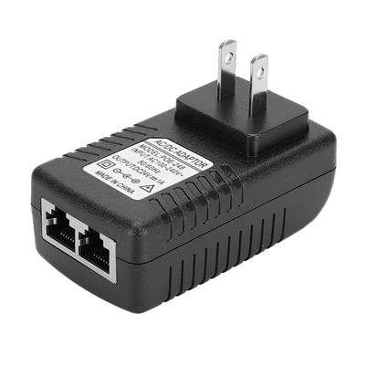Wall Plug POE Injector DC 24V 1A Power Adapter Plug IC Chip Control Power Ada...