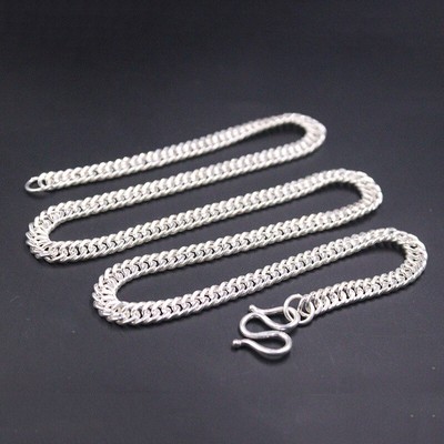 Pure Silver Chain Men's Jewelry 5.5mmW 