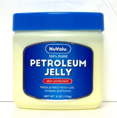 NuVal 100% Pure Petroleum Jelly Skin Protectant 6 Oz Helps Protect Minor Cuts.