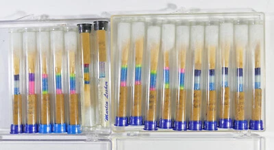 Lot of two (2) - Marlin Lesher oboe reeds, strengths HARD - NEW OLD STOCK