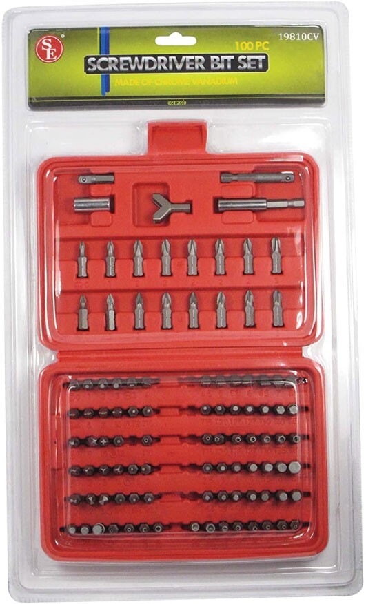 Sona Enterprises 100Pc Chrome Vanadium Security Bit Set - 19810CV