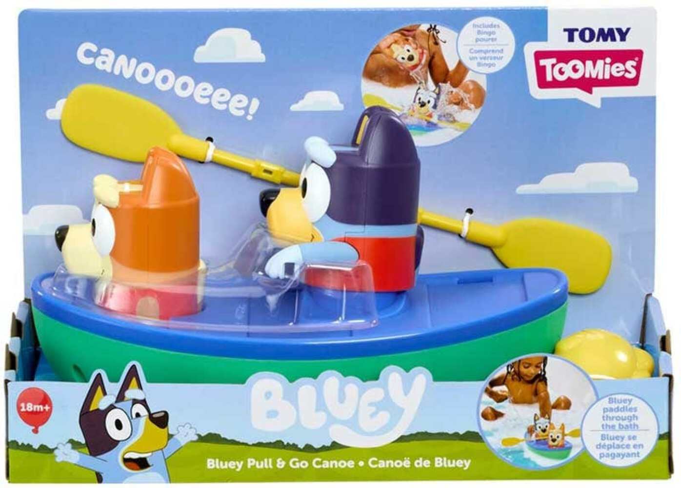 Bluey Canoa con Personaggi Bingo e Bluey +18 Mesi -Tomy