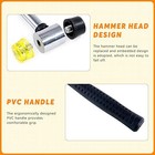 Rustark 200 Sets 1/4 Inch Black Grommet Assortment Kit With 4 Pcs