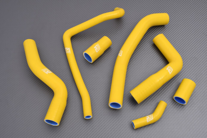 Durites radiateur silicone jaune YAMAHA YZF R1 2009-2011 haute résistance thermique