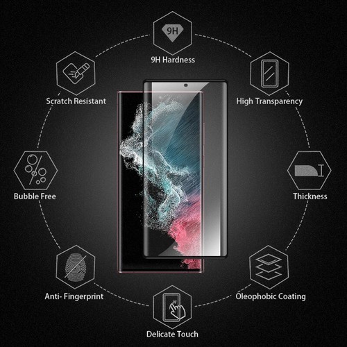 For Samsung Galaxy S23 S22+ S21 S20 S10 Note 20 Tempered Glass Screen Protector - Picture 8 of 10