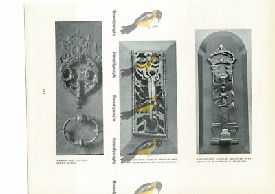 Türklopfer französisch & deutsch (1), drei Artikel, Buchillustration (Druck), 1906