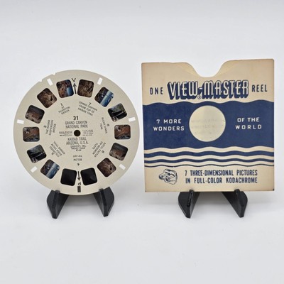 Vintage View-Master Reel Grand Canyon National Park Kaibab Trail Kodachrome 3D