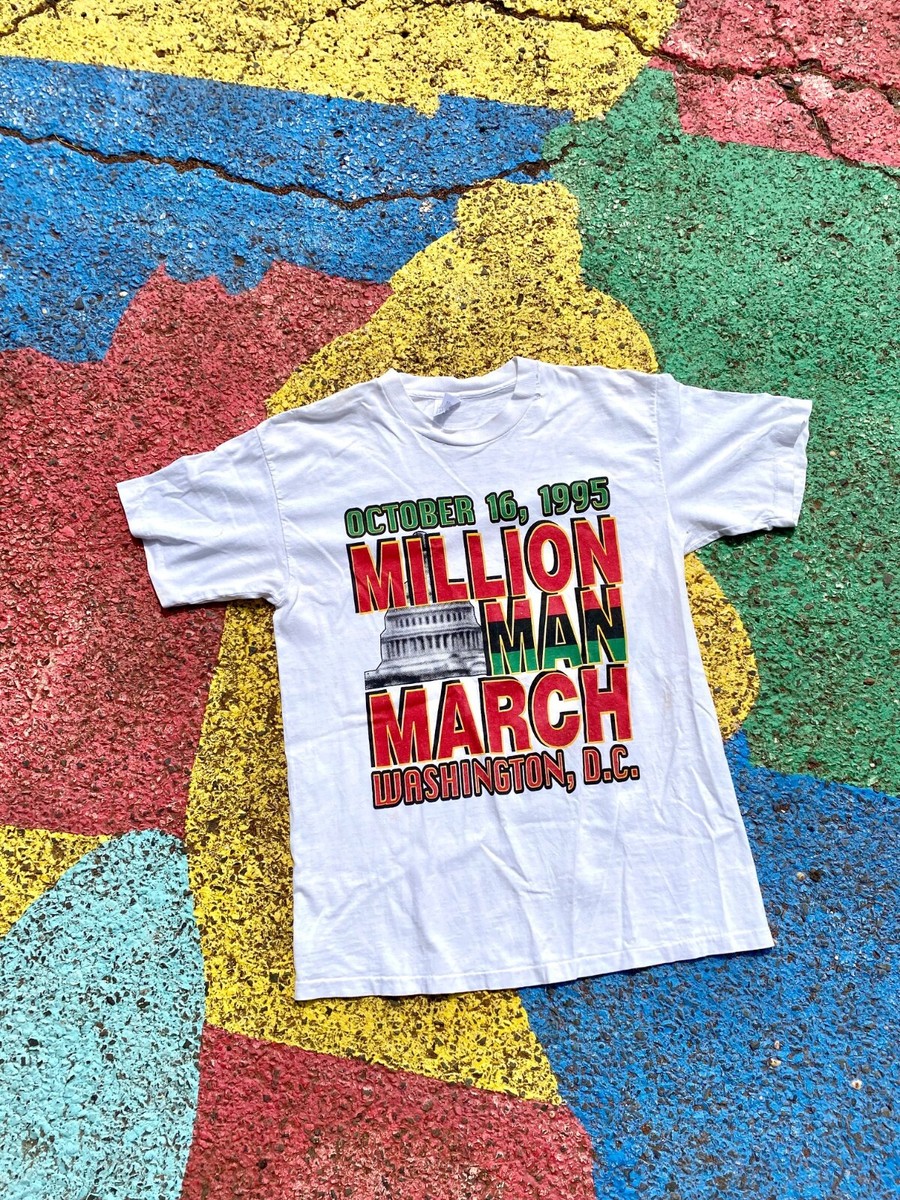 Million Man March スウェット Lサイズ 90s VTG 1995 Million Man March Washington DC Distressed Graphic
